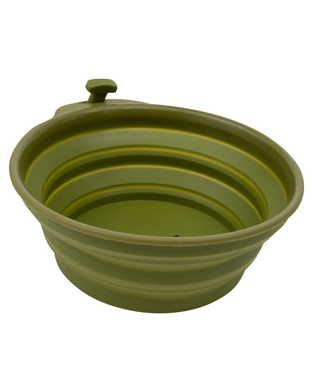 Green coloured Jack Pyke Deluxe Folding Dog Bowl on white background #colour_green