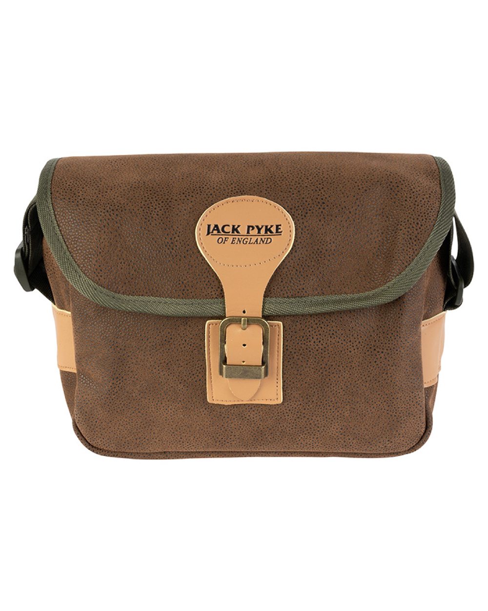 Brown coloured Jack Pyke Duotex Cartridge Bag on white background #colour_brown