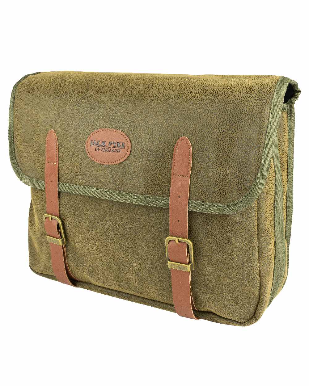 Green coloured Jack Pyke Duotex Dog Bag on white background #colour_green