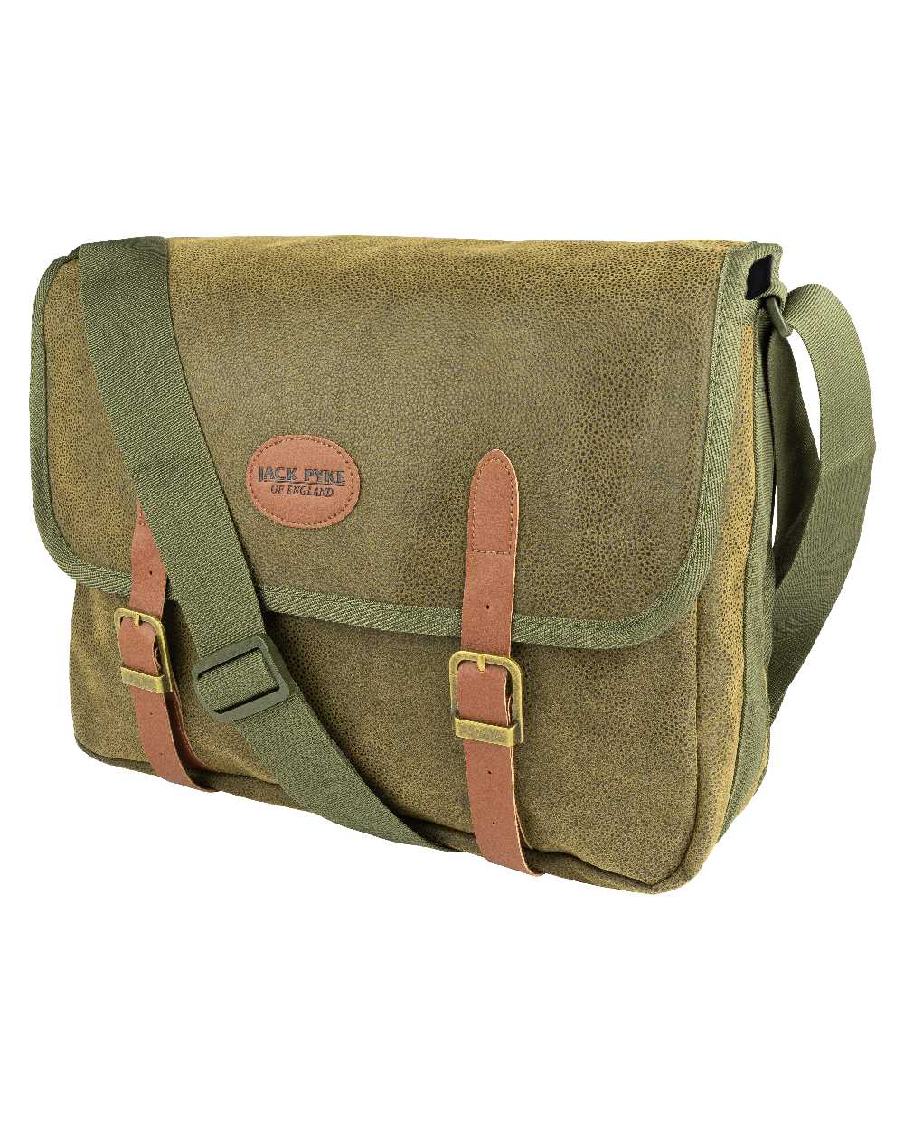 Green coloured Jack Pyke Duotex Dog Bag on white background #colour_green