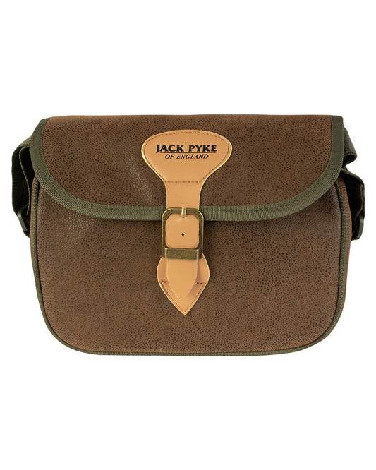 Brown coloured Jack Pyke Duotex Speed Loader Cartridge Bag on white background #colour_brown