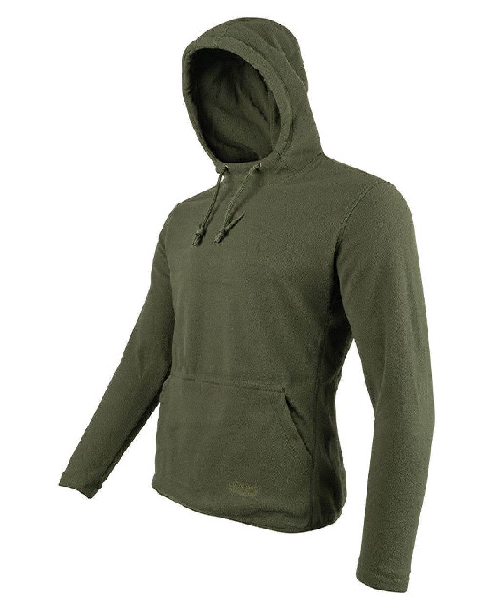 Green coloured Jack Pyke Fieldman Fleece Hoodie on white background #colour_green