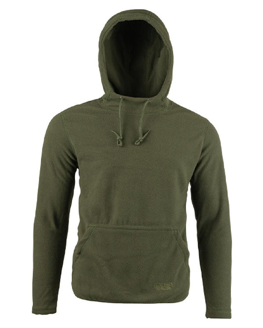 Green coloured Jack Pyke Fieldman Fleece Hoodie on white background #colour_green