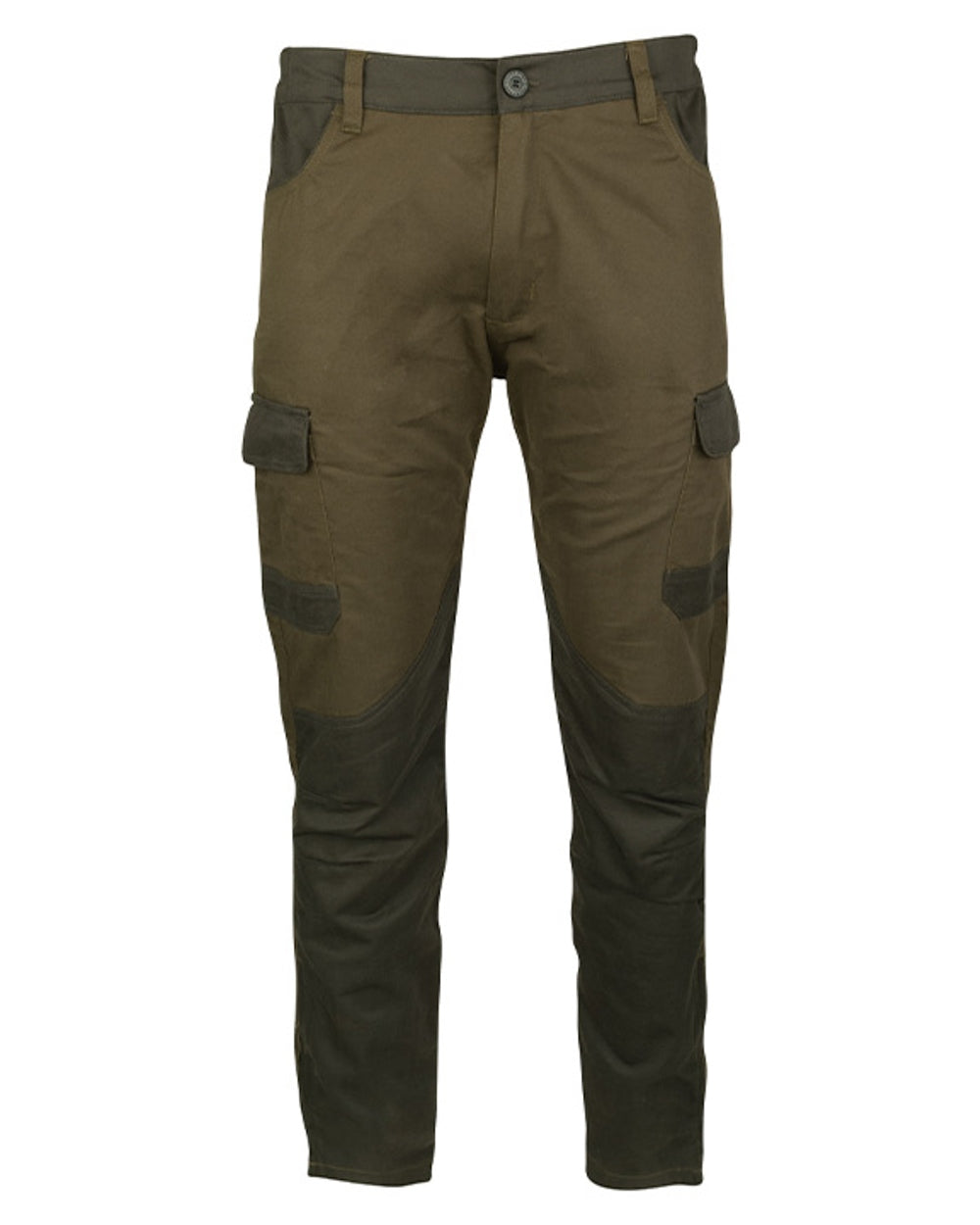 Contrast Green coloured Jack Pyke Fieldman Trousers on white background #colour_contrast-green