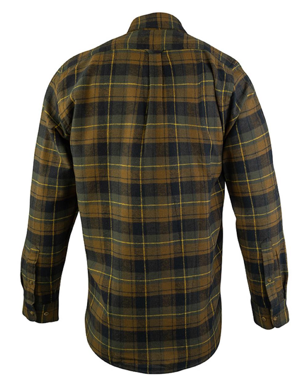 Brown coloured Jack Pyke Flannel Shirt on white background #colour_brown