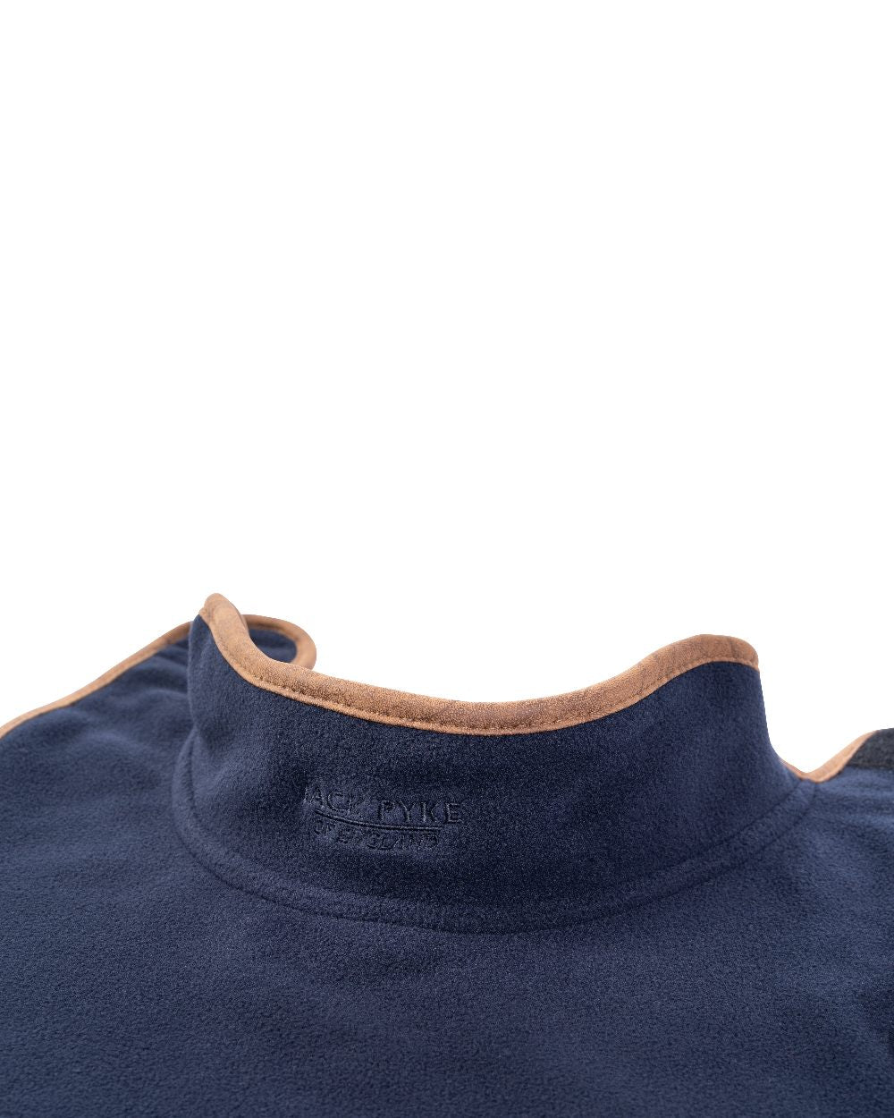 Navy coloured Fleece Dog Coat on white background #colour_navy