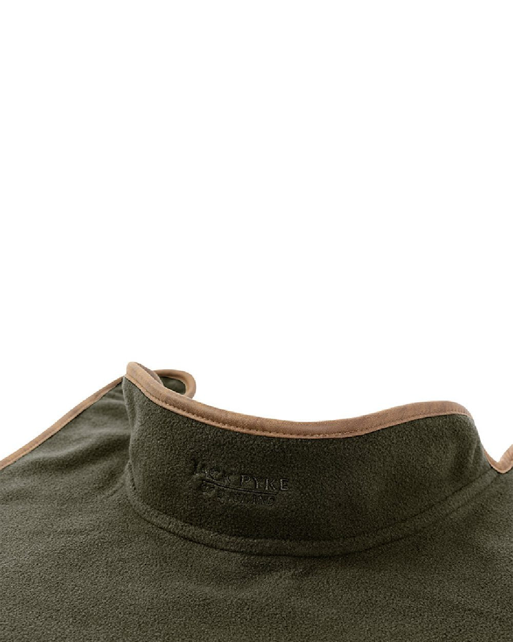 Dark Olive coloured Fleece Dog Coat on white background #colour_dark-olive