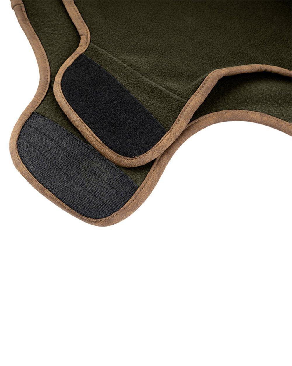 Dark Olive coloured Fleece Dog Coat on white background #colour_dark-olive