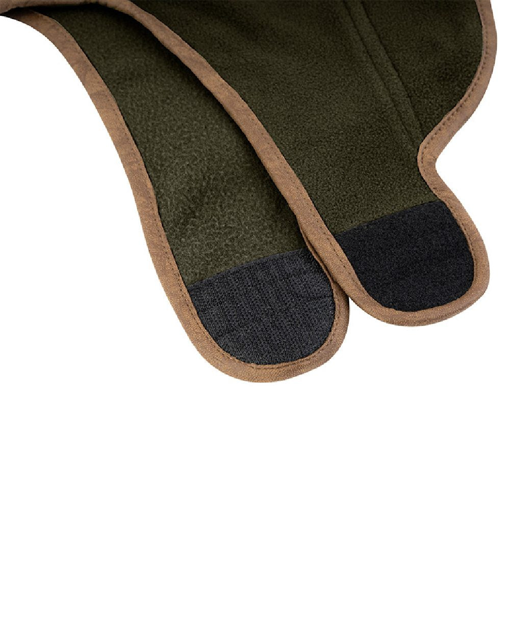 Dark Olive coloured Fleece Dog Coat on white background #colour_dark-olive