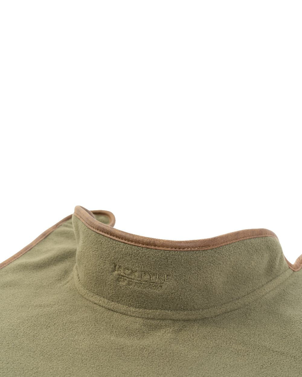 Light Olive coloured Fleece Dog Coat on white background #colour_light-olive