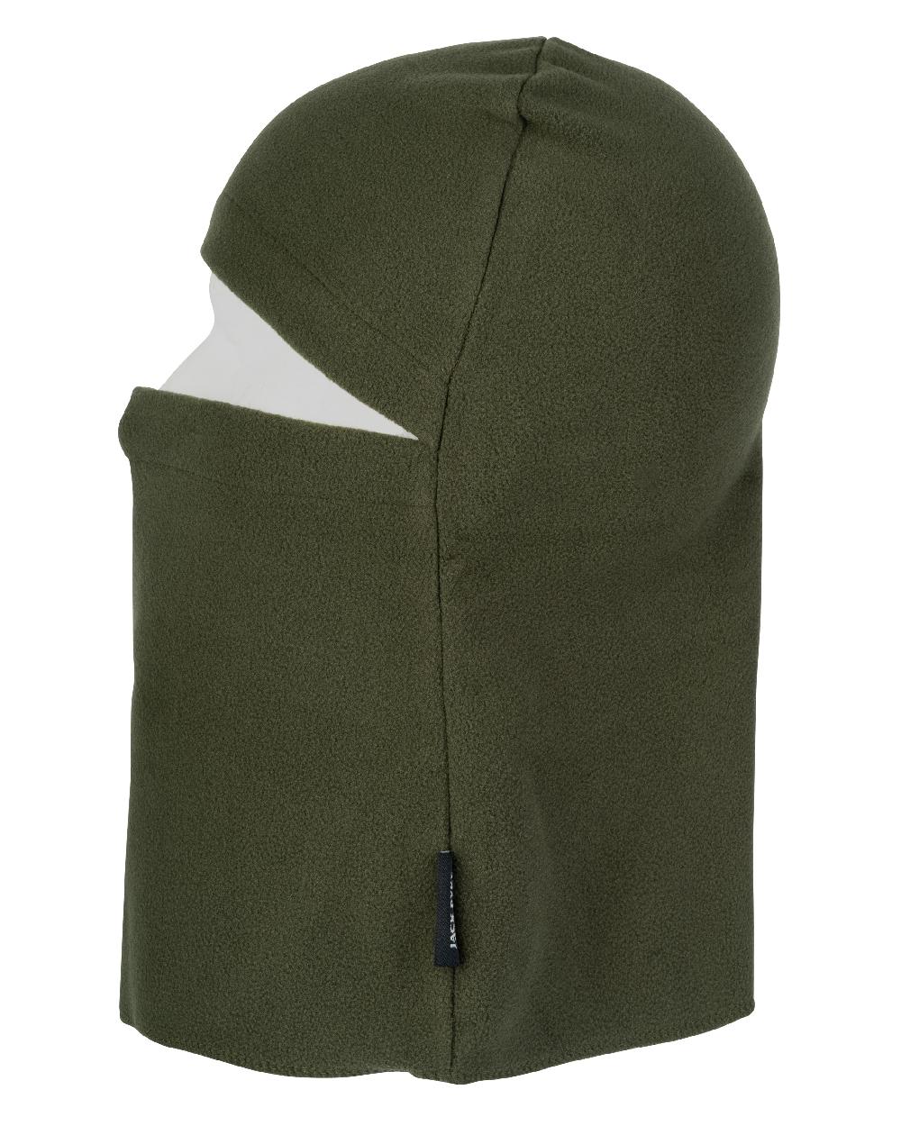 Green coloured Jack Pyke Fleece Head Over on white background #colour_green