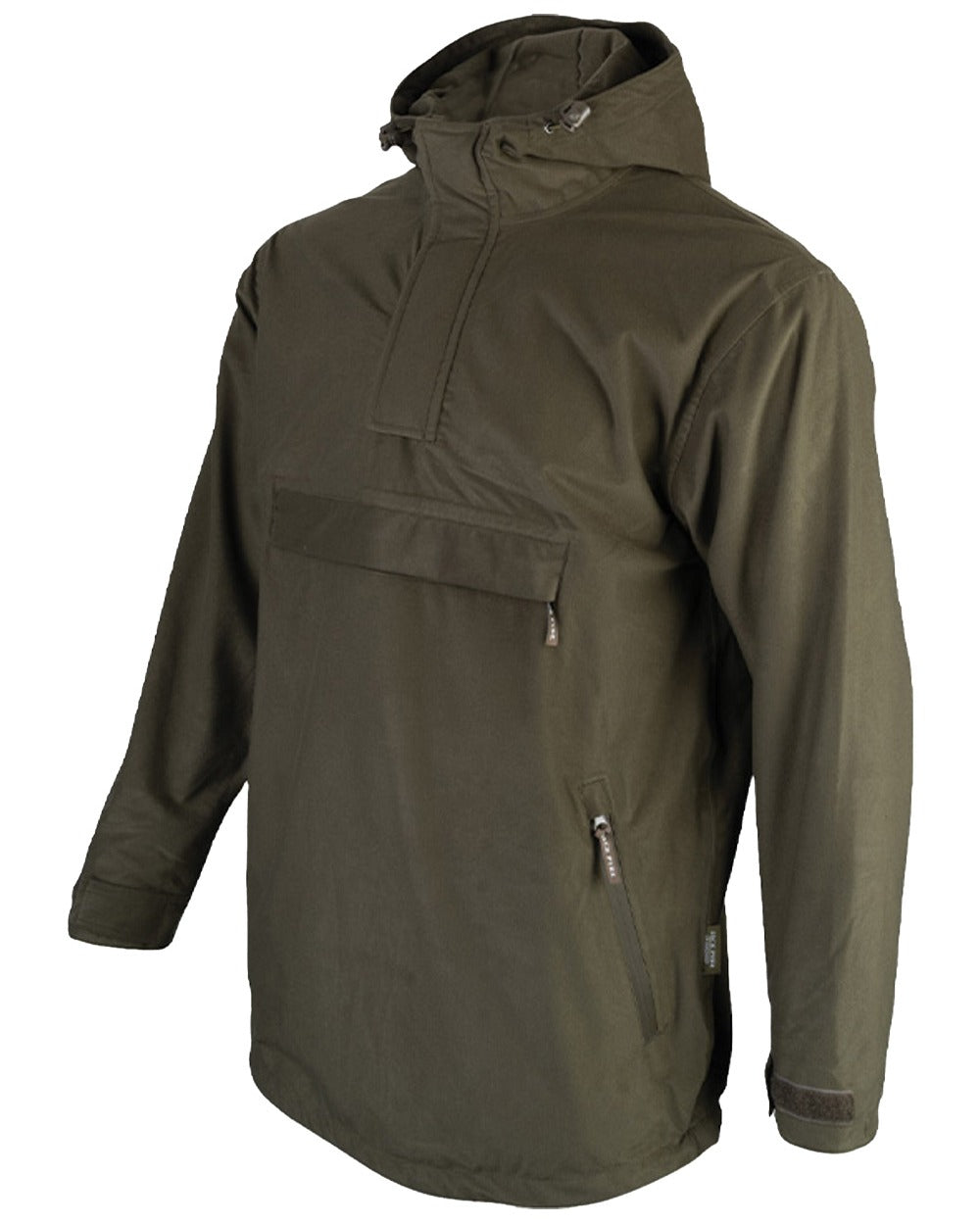 Moss coloured Jack Pyke Galbraith Smock on White background #colour_moss