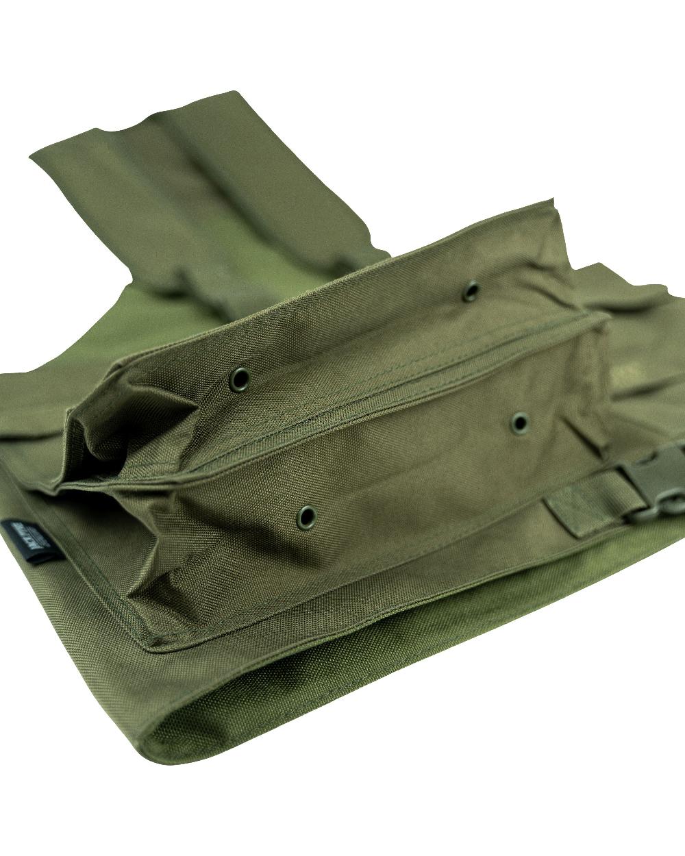 Olive Green coloured Jack Pyke Handlers Vest on white background #colour_olive-green