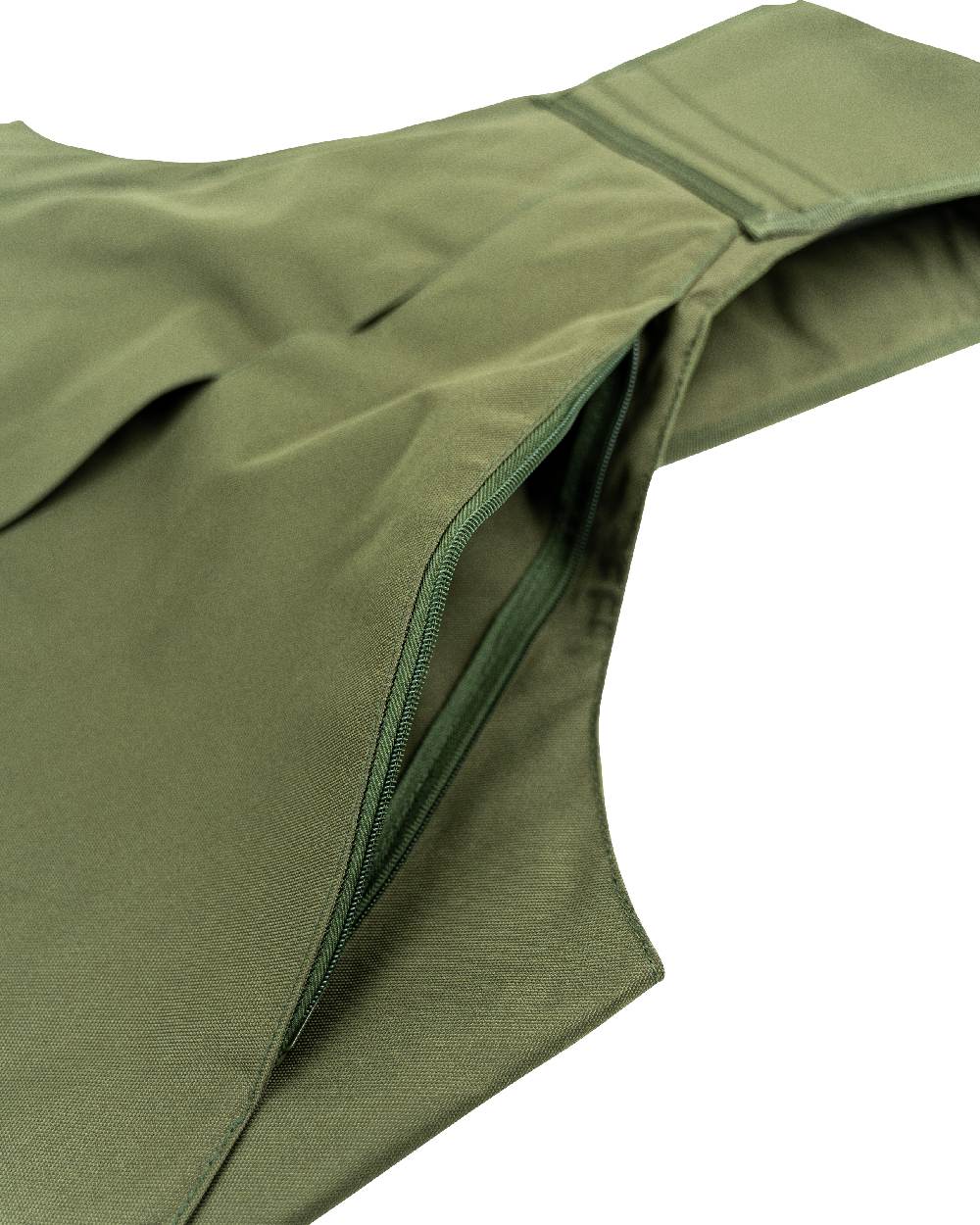 Olive Green coloured Jack Pyke Handlers Vest on white background #colour_olive-green