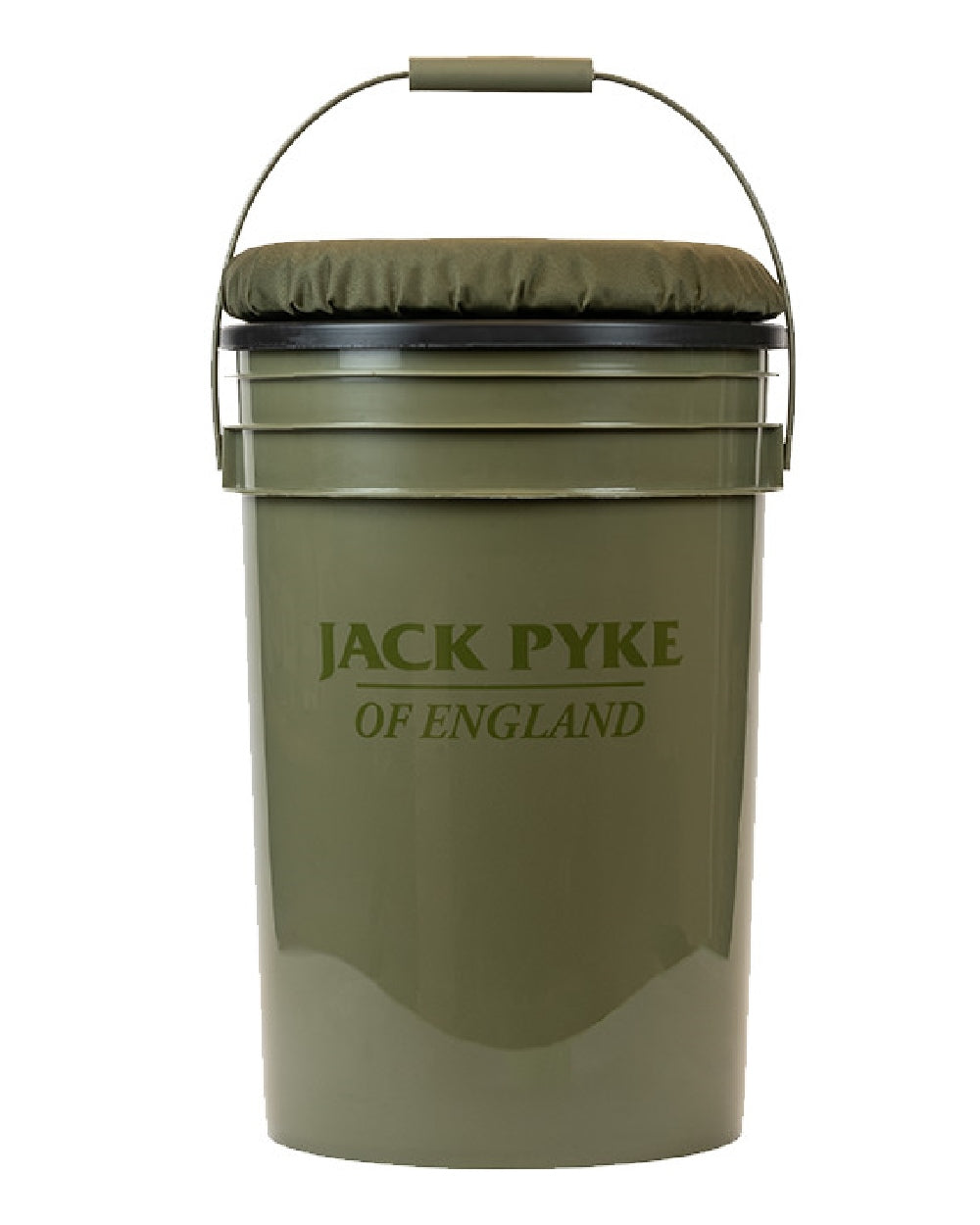 Green coloured Jack Pyke Hide Seat on white background #colour_green