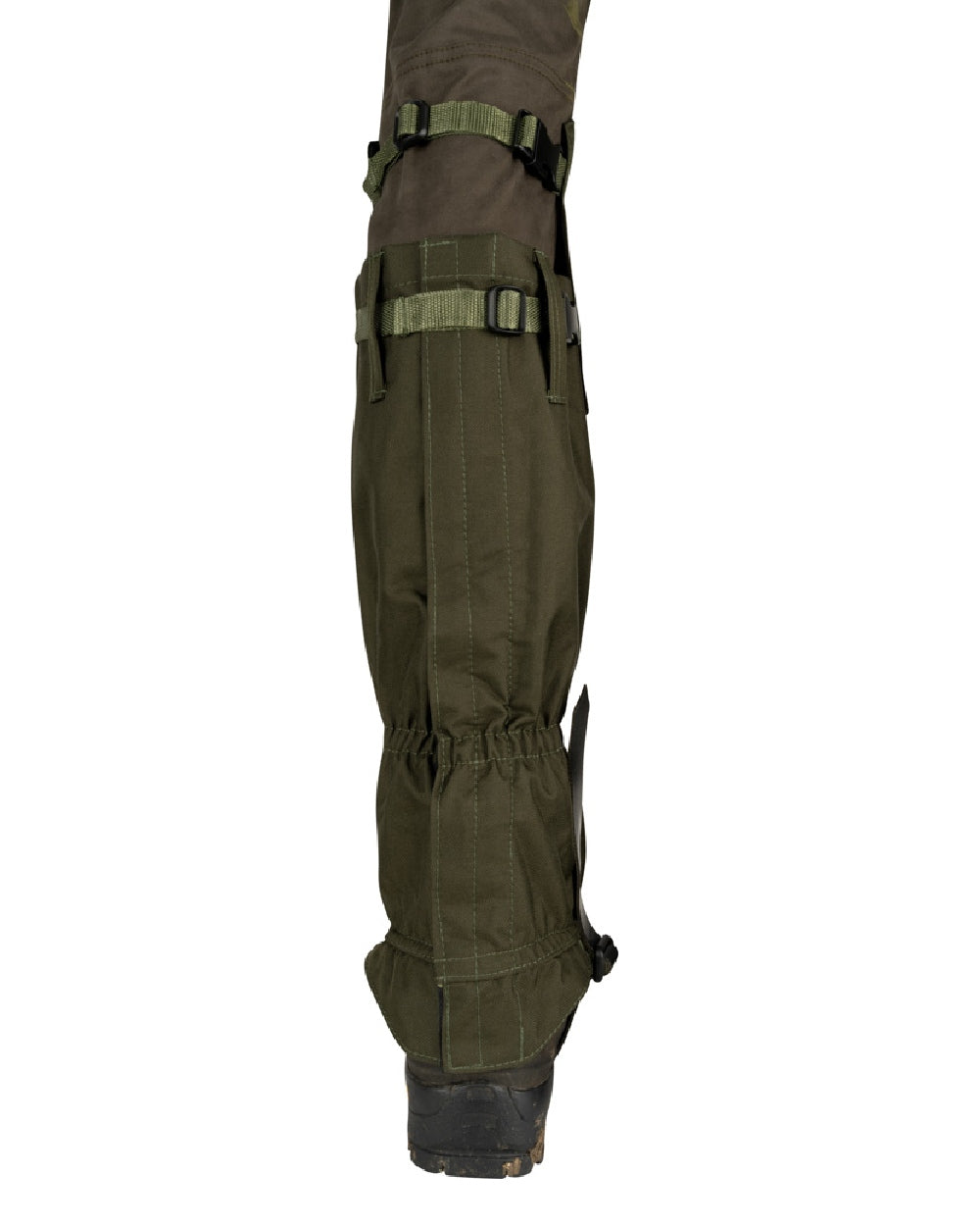 Green coloured Jack Pyke Highline Gaiter on white background #colour_green