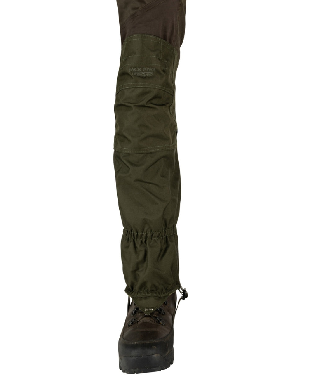Green coloured Jack Pyke Highline Gaiter on white background #colour_green