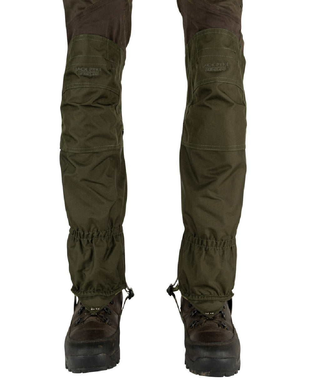 Green coloured Jack Pyke Highline Gaiter on white background #colour_green