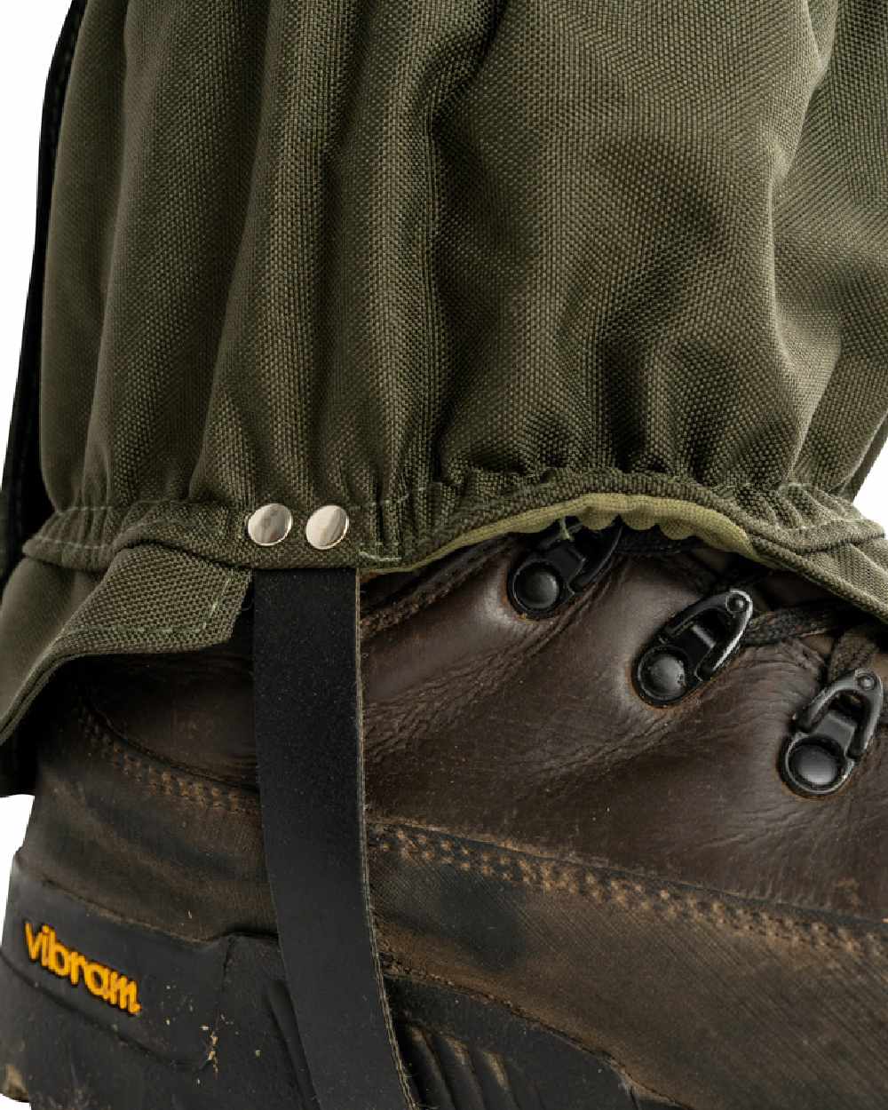 Green coloured Jack Pyke Highline Gaiter on white background #colour_green