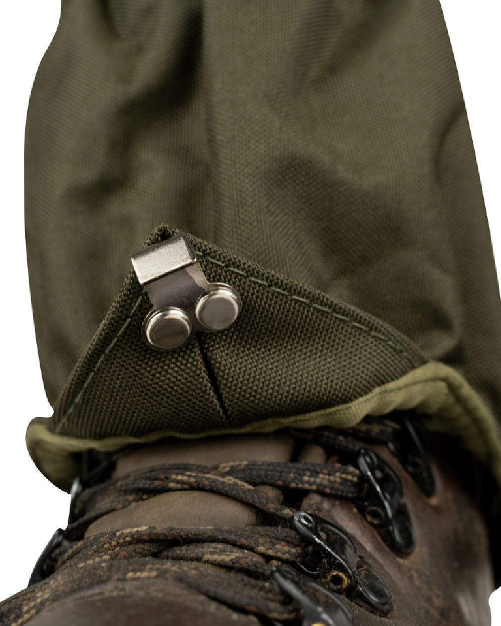 Green coloured Jack Pyke Highline Gaiter on white background #colour_green