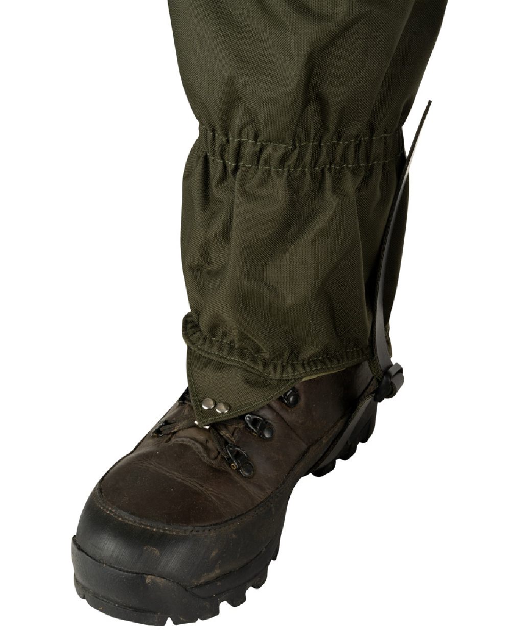 Green coloured Jack Pyke Highline Gaiter on white background #colour_green