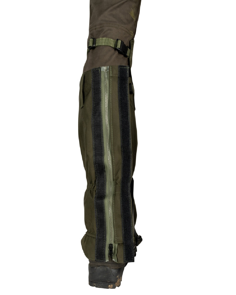 Green coloured Jack Pyke Highline Gaiter on white background #colour_green