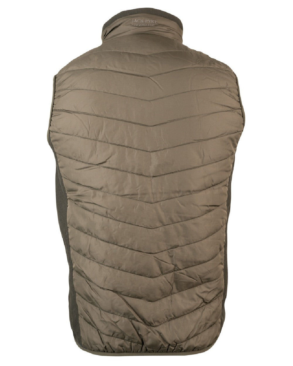 Green coloured Jack Pyke Hybrid Gilet on white background #colour_green
