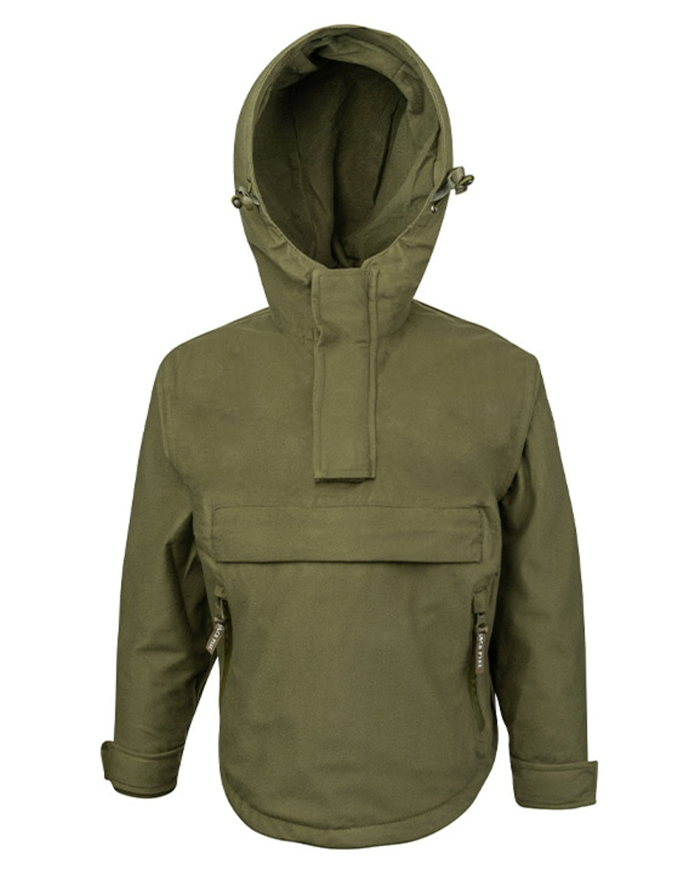 Green coloured Jack Pyke Junior Galbraith Smock on white background #colour_green