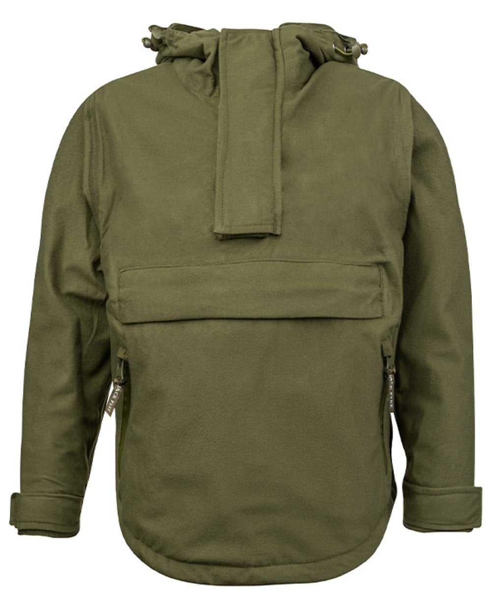 Green coloured Jack Pyke Junior Galbraith Smock on white background #colour_green