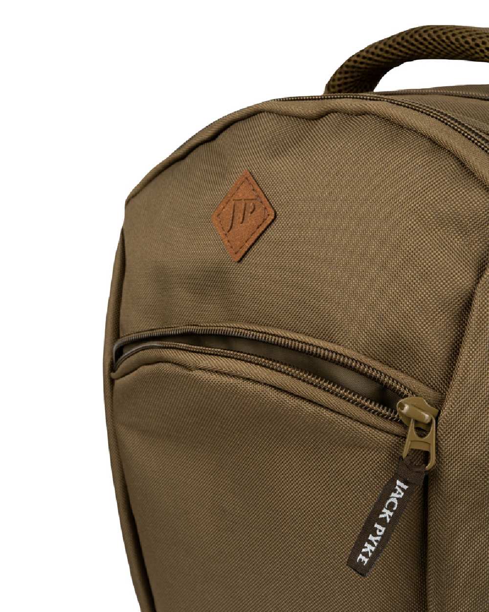 Olive Brown Jack Pyke Kestrel Rucksack on white background #colour_olive-brown