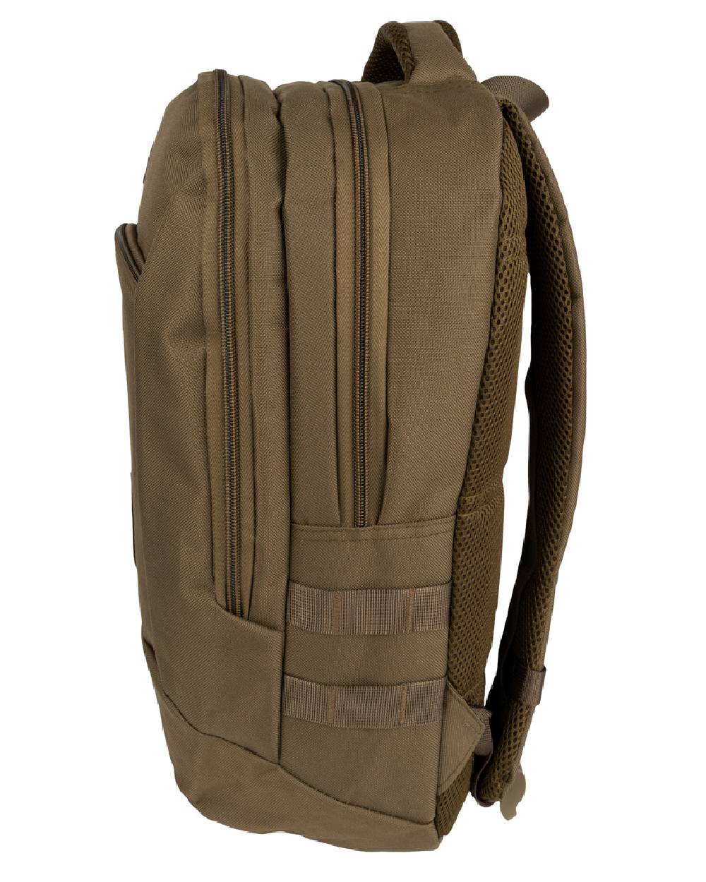 Olive Brown Jack Pyke Kestrel Rucksack on white background #colour_olive-brown