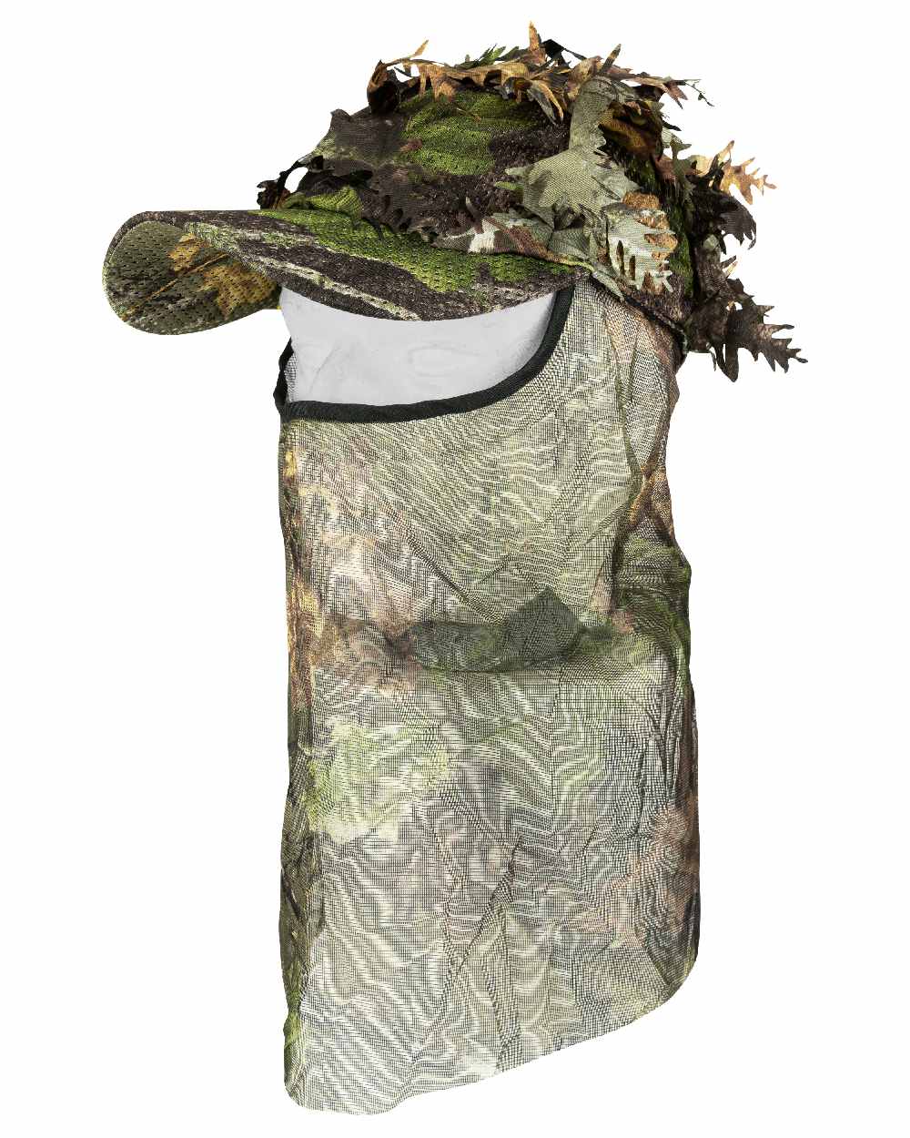 EVO coloured Jack Pyke LLCS 3D Baseball Cap with Veil on white background #colour_evo