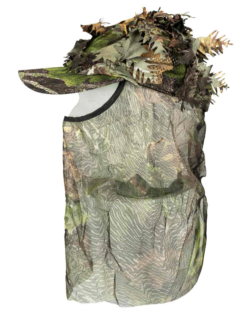 EVO coloured Jack Pyke LLCS 3D Baseball Cap with Veil on white background #colour_evo