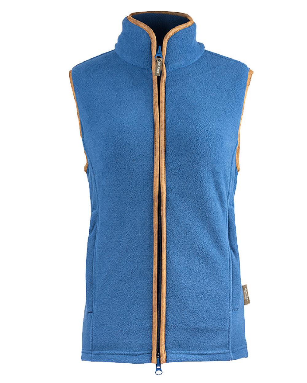 Denim coloured Jack Pyke Ladies Countryman Fleece Gilet on white background #colour_denim