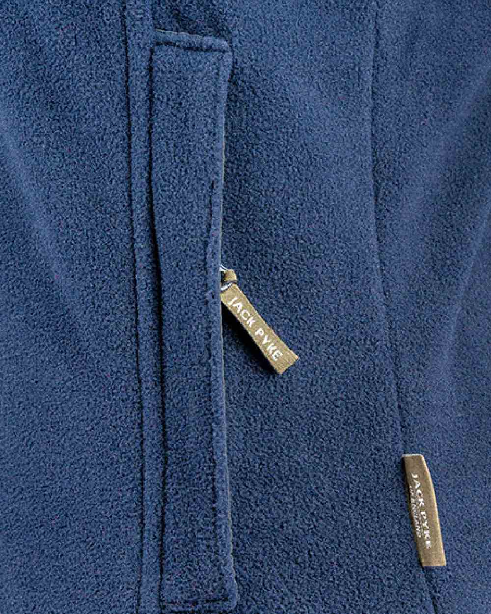 Navy coloured Jack Pyke Ladies Countryman Fleece Gilet on white background #colour_navy