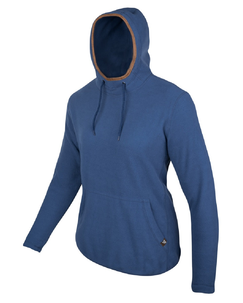 Denim coloured Jack Pyke Ladies Fleece Hoodie on white background #colour_denim