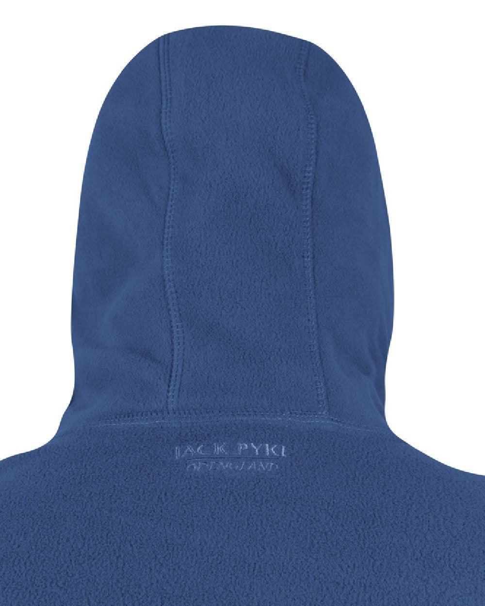 Denim coloured Jack Pyke Ladies Fleece Hoodie on white background #colour_denim
