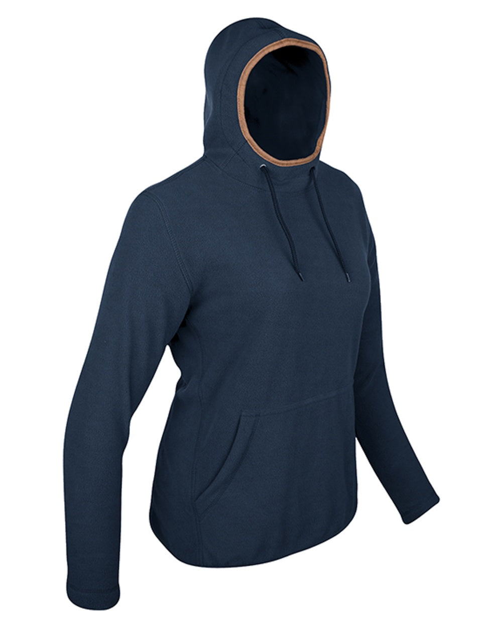 Navy coloured Jack Pyke Ladies Fleece Hoodie on white background #colour_navy