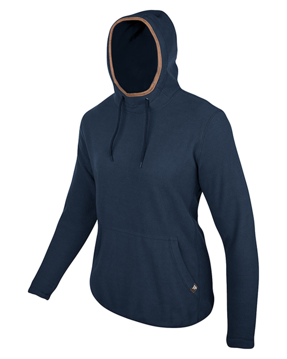 Navy coloured Jack Pyke Ladies Fleece Hoodie on white background #colour_navy