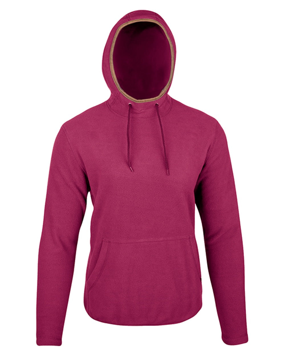 Roselle coloured Jack Pyke Ladies Fleece Hoodie on white background #colour_roselle