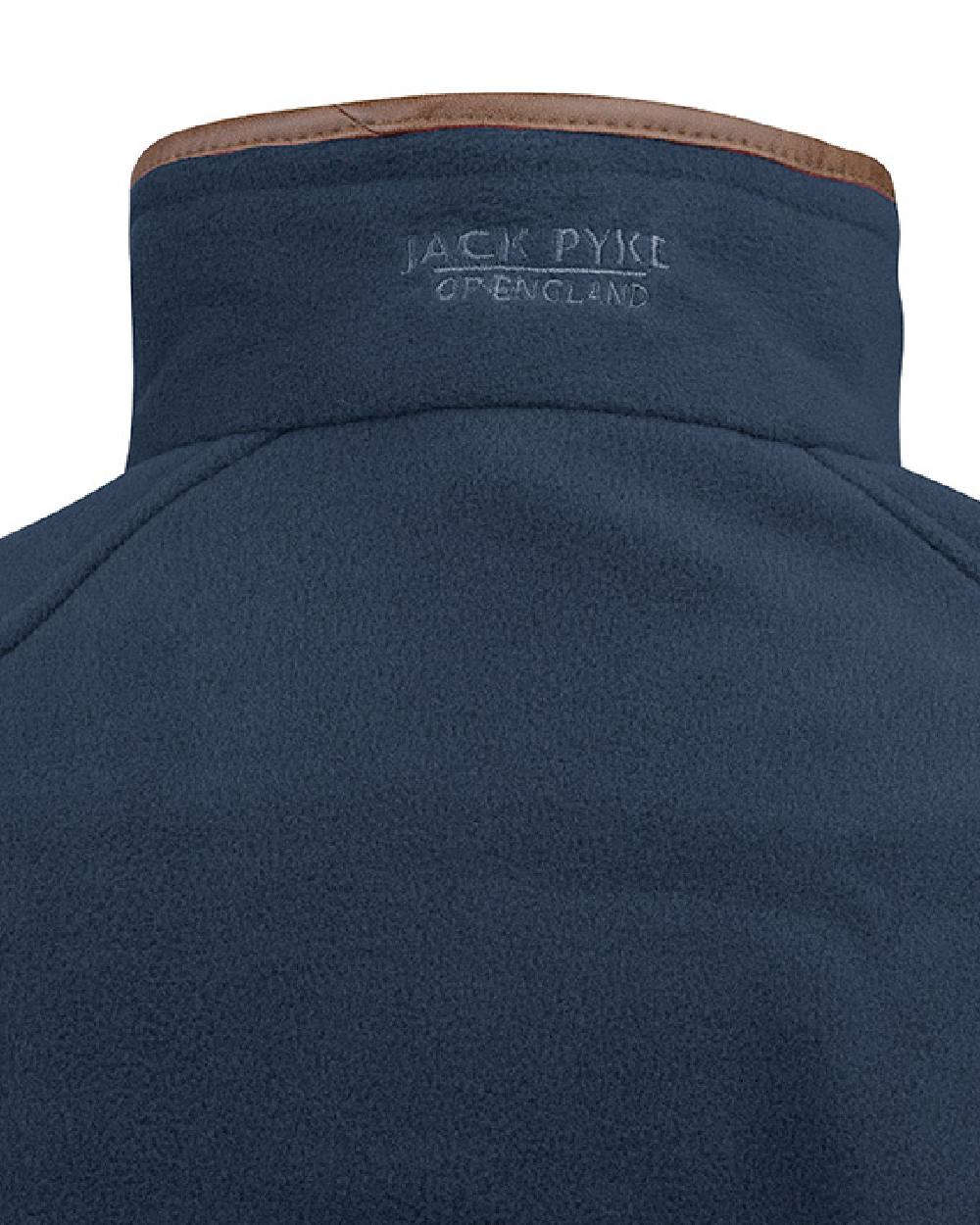 Navy coloured Jack Pyke Ladies Fleece Jacket on white background #colour_navy