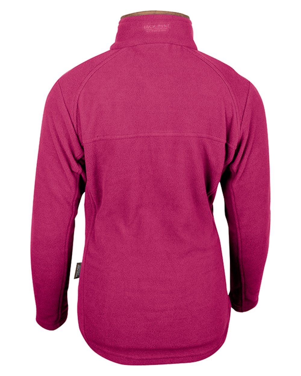 Roselle coloured Jack Pyke Ladies Fleece Jacket on white background #colour_roselle