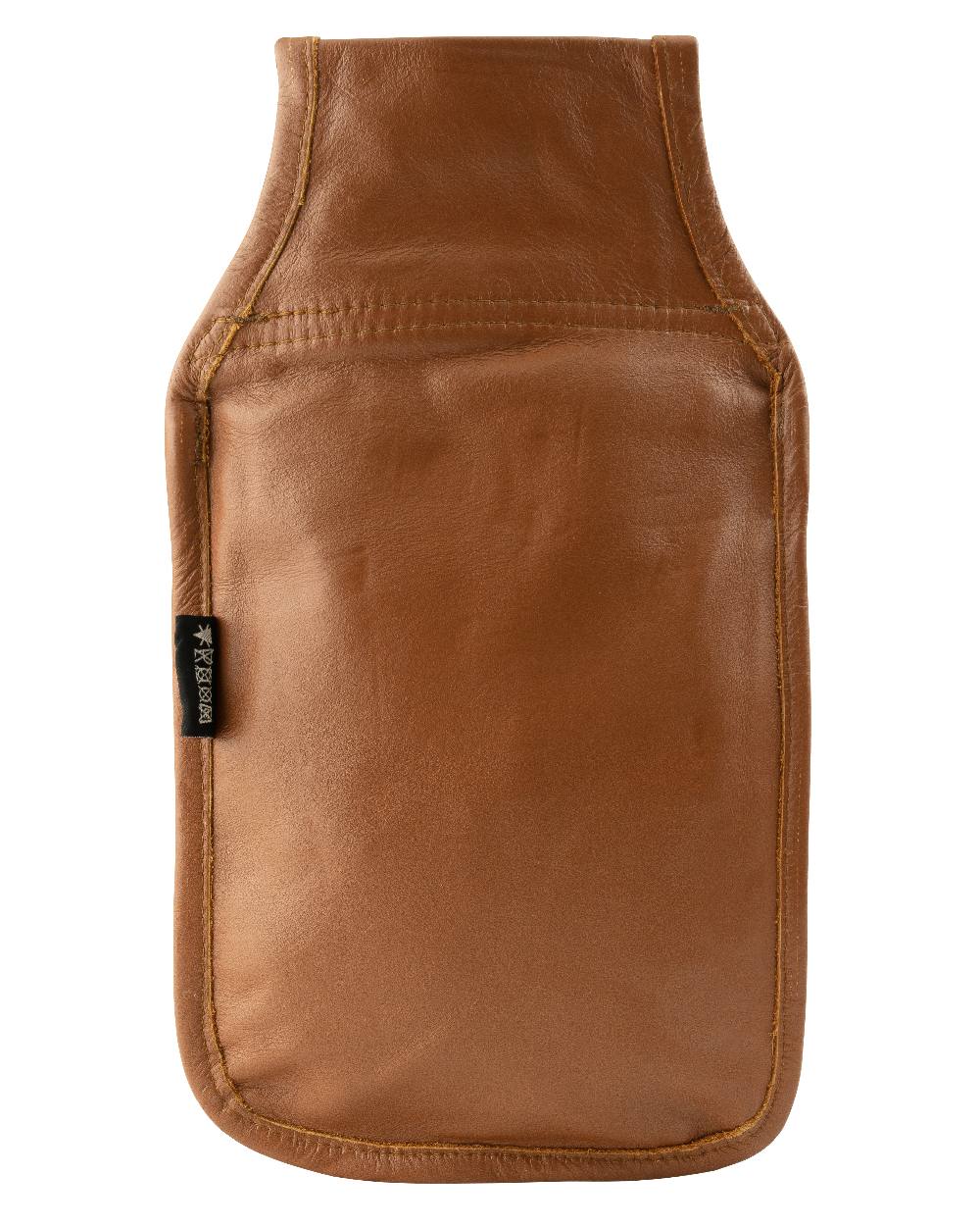 Tan coloured Jack Pyke Leather Cartridge Pouch on white background #colour_tan