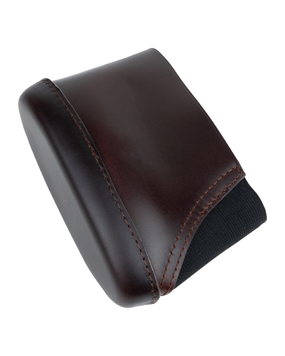 Brown coloured Jack Pyke Leather Stock Pad on white background #colour_brown