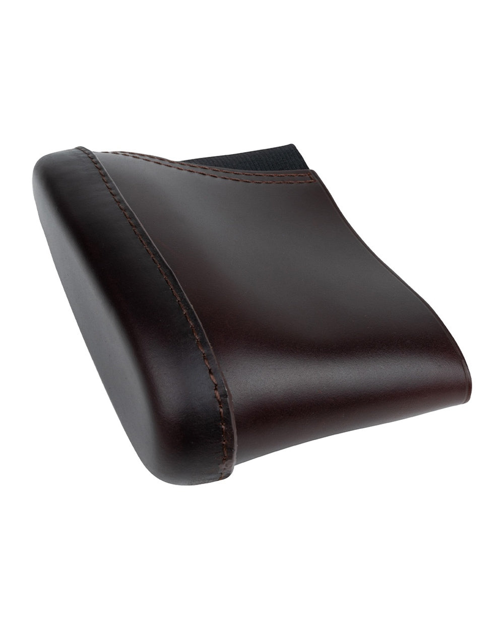 Brown coloured Jack Pyke Leather Stock Pad on white background #colour_brown