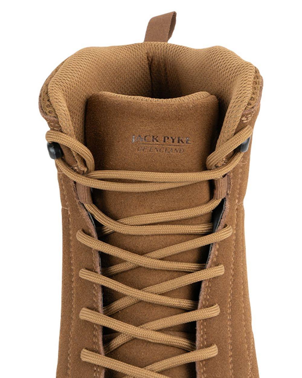Brown coloured Jack Pyke Lowland Boots on white background #colour_brown