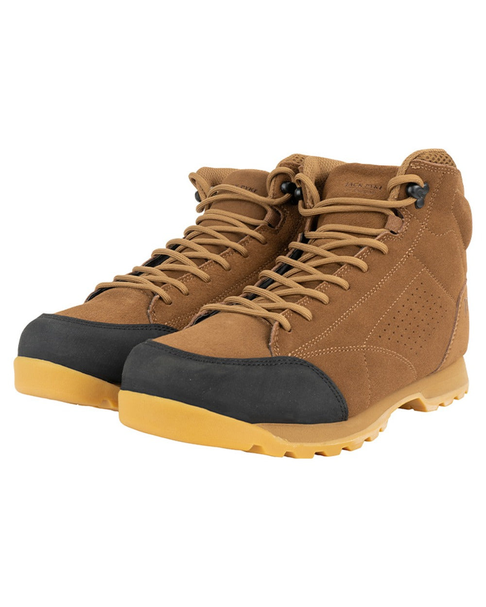 Brown coloured Jack Pyke Lowland Boots on white background #colour_brown