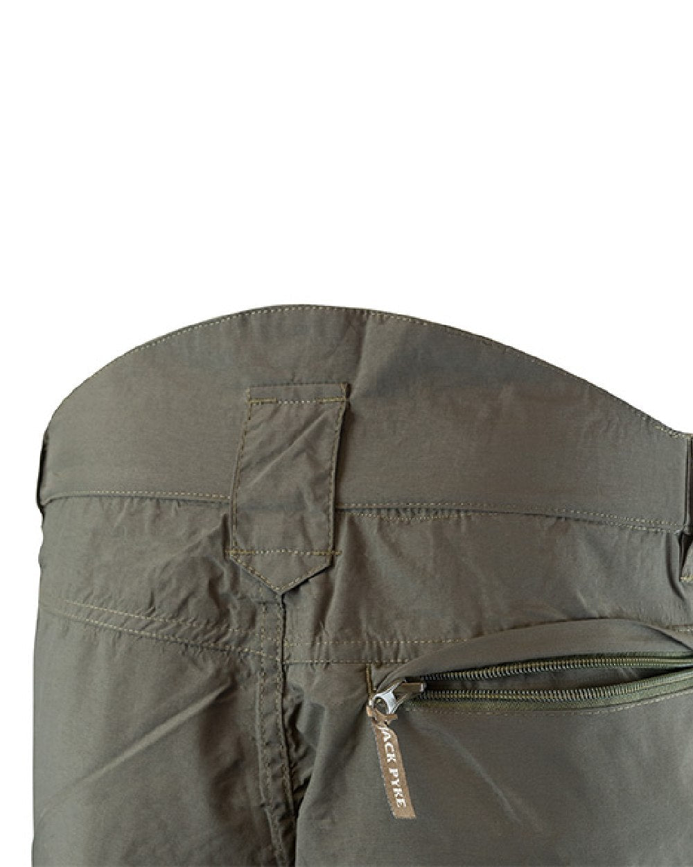 Green coloured Jack Pyke Mens Ashcombe Trousers on white background #colour_green