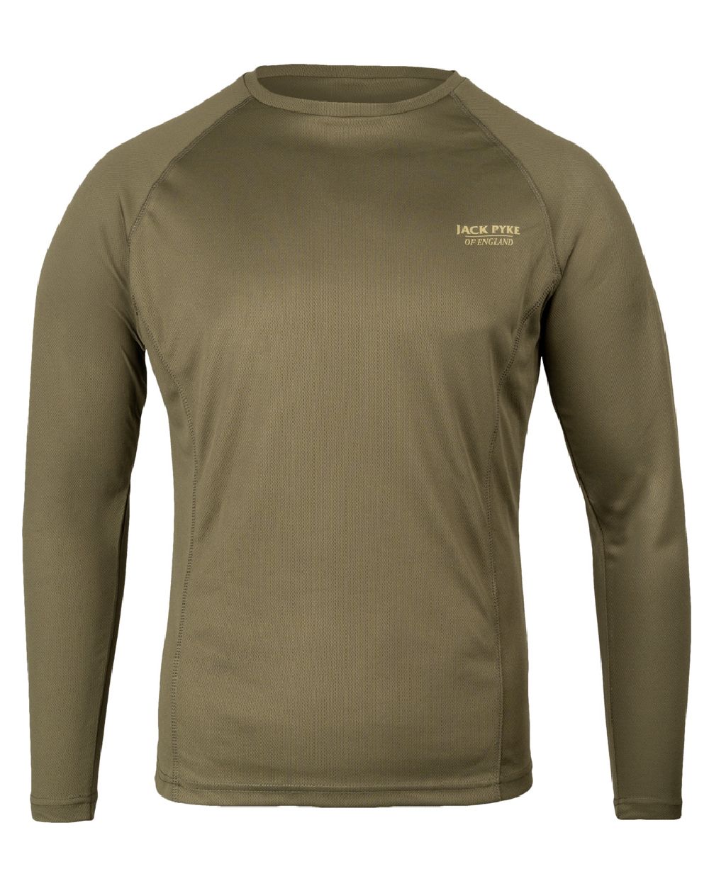Green coloured Jack Pyke Mens Base Layer Set on white background #colour_green