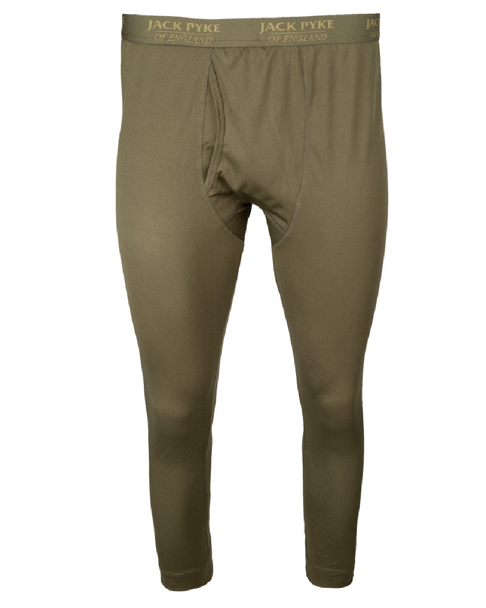 Green coloured Jack Pyke Mens Base Layer Set on white background #colour_green